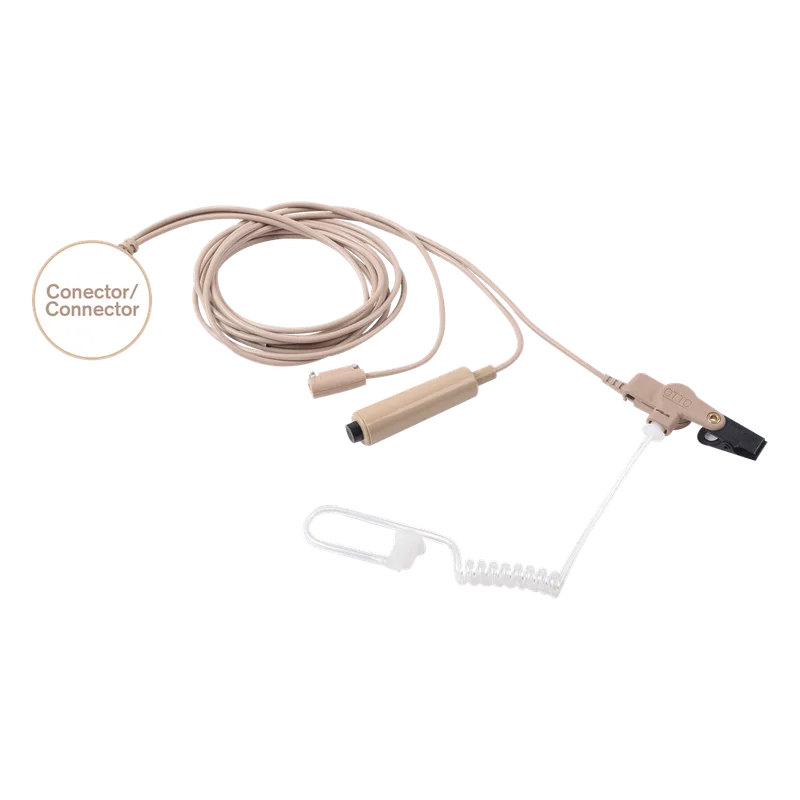Kit de Micrófono-Audífono profesional de 3 cables para KENWOOD NX-200/300/410, TK-480/2180/3180 OTTO V1-10356