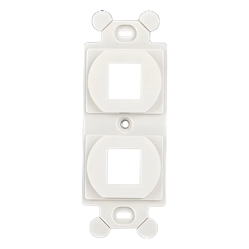 Marco de Módulo Dúplex, Para Placas Frontales Estándar NEMA 106, Acepta 2 Módulos Keystone, Color Blanco Mate PANDUIT NK2106MFIW