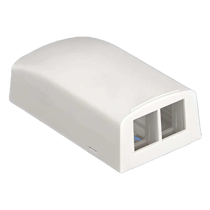 Caja de Montaje en Superficie, Para 2 Módulos Keystone, Color Marfil PANDUIT NK2BXEI-A