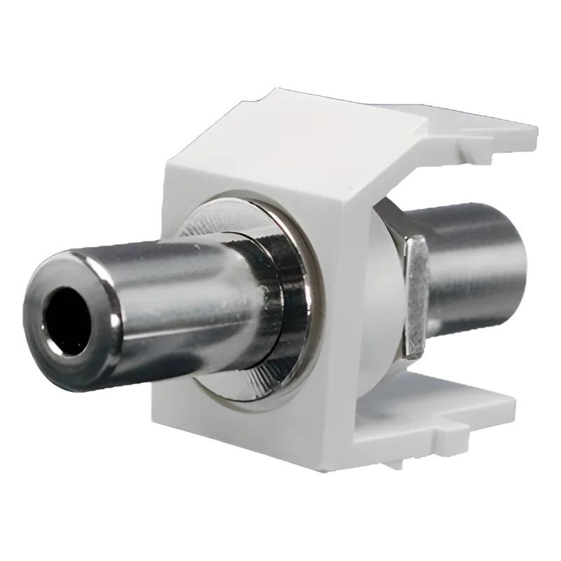 Módulo Acoplador Estéreo de 3.5 mm (1/8 Pulgadas), Tipo Keystone, de Paso, Color Blanco Mate PANDUIT NK35MSCIW