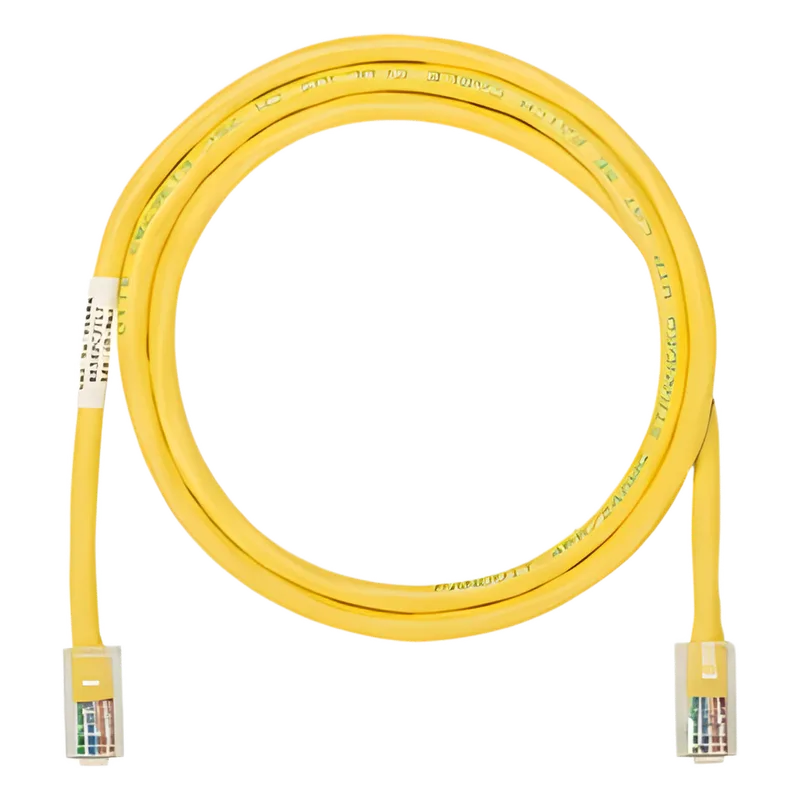 Cable de Parcheo UTP Categoría 5e, con Plug Modular en Cada Extremo - 1 Metro (3.28 Pies) - Amarillo PANDUIT NK5EPC3YLY