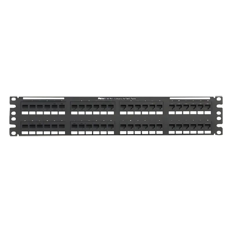 Panel de Parcheo de Impacto 110, Plano, Categoría 5e, de 48 Puertos, 2UR PANDUIT NK5EPPG48Y