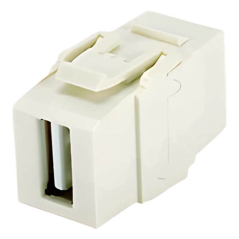 Módulo Acoplador USB 2.0, Hembra a Hembra, Tipo Keystone, Color Blanco PANDUIT NKUSBAAWH