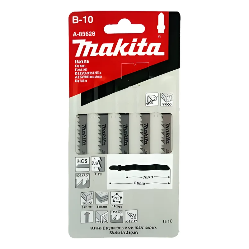 Paquete de 5 sierras para caladora MAKITA A-85-628
