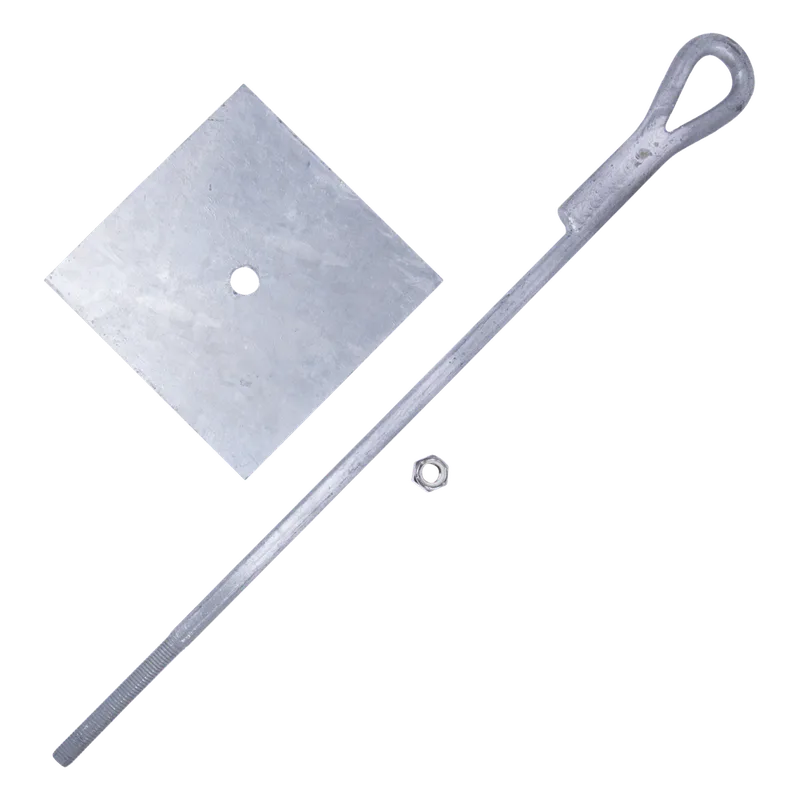 Ancla para Retenida para Muro con Ojo de Llave Galvanizado por Inmersión en Caliente (Requiere Placa Igualadora). TOWERS SAP-01-JG