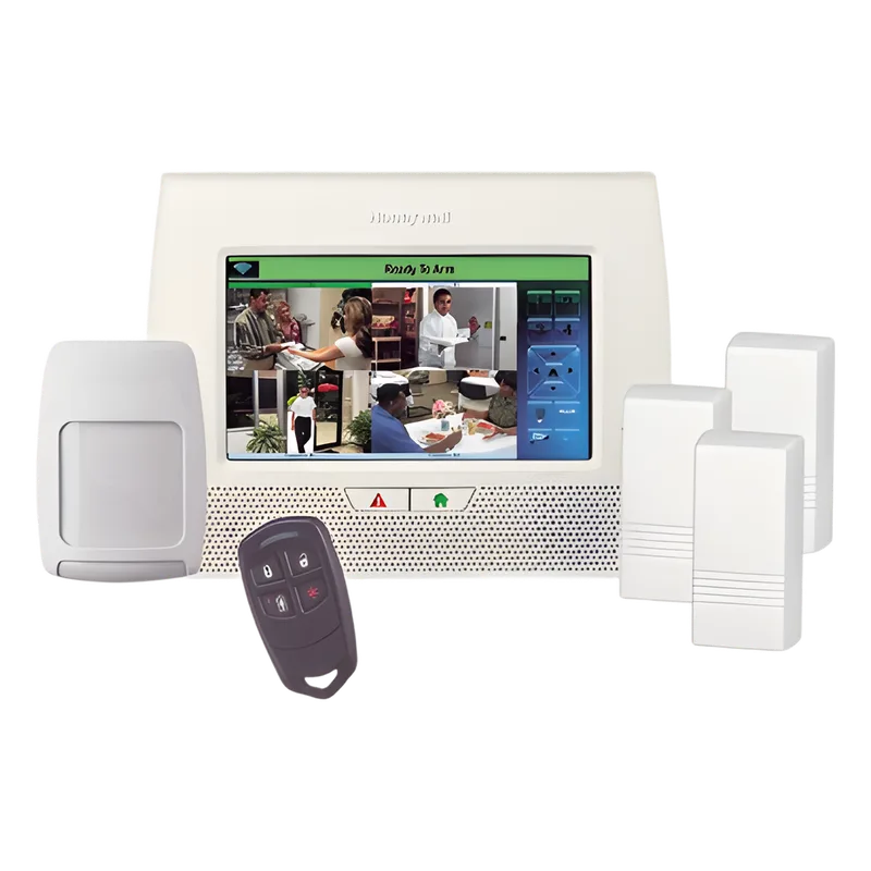 Panel de alarma inalámbrico con pantalla táctil color de 7 pulgadas y kit de sensores incluidos HONEYWELL L7000-PK