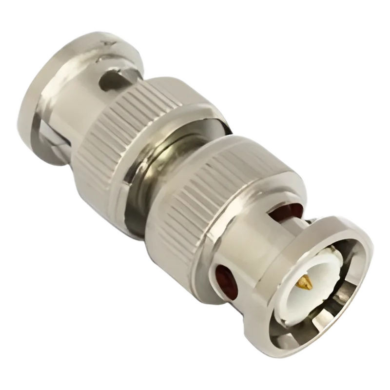 Adaptador tipo barril para 75 Ohm, de conector BNC macho a BNC macho, Níquel/ Oro/ Teflón. EPCOM TITANIUM TT-RG-13