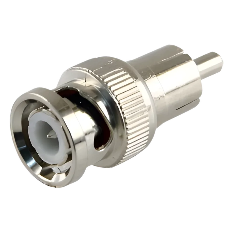 Adaptador en Línea para 75 Ohm, de Conector BNC Macho a RCA Macho en Aplicaciones de Audio-Video para Cámaras, Monitores y DVR's. EPCOM TITANIUM TT-RG-01