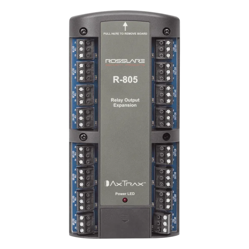 Tarjeta expansora de 16 salidas de relevador para AC825IP ROSSLARE SECURITY PRODUCTS R-805