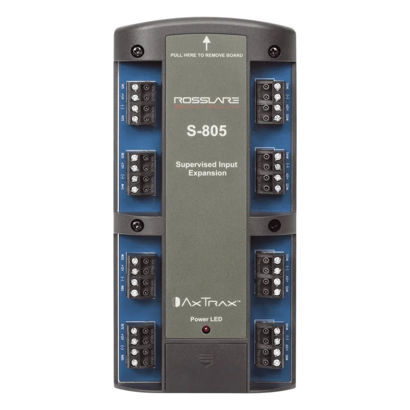 Tarjeta de expansion para 16 entradas supervisadas para AC825 ROSSLARE SECURITY PRODUCTS S-805