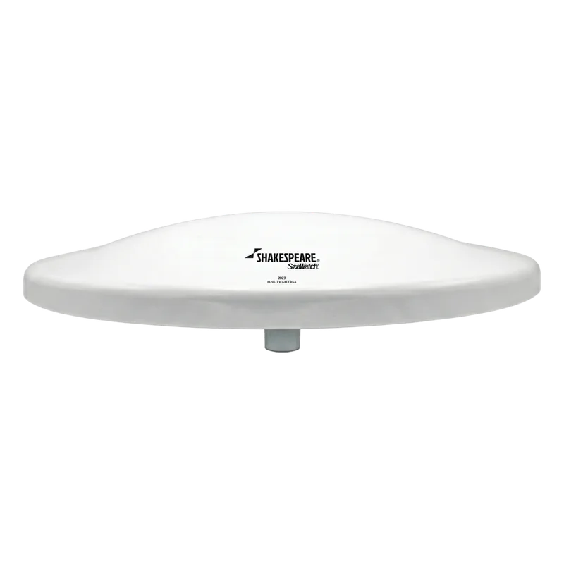 Antena Marina TV SHAKESPEARE 3019 SeaWatch / HDTV / VHF 47-230 MHz y UHF 470-695 MHz / 360° Omnidireccional / Amplificador 30 dB / Conectores F / 12V-110V