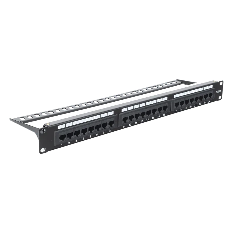 Panel de Parcheo de Impacto (110) UTP de 24 Puertos Cat6A, 19 Pulgadas (48.26 cm), con Barra para Organizar Cables y Espacio para Etiqueta LINKEDPRO BY EPCOM LP-PP-605A