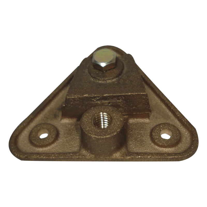 Base Triangular para Punta Pararrayo Maciza. TOTAL GROUND TG-BT