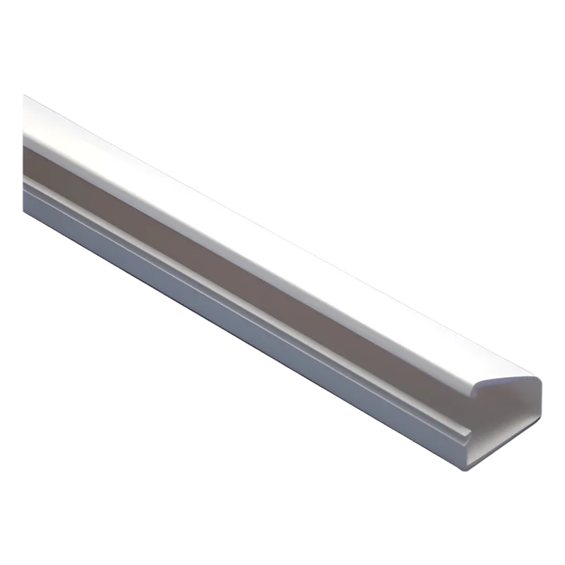 Canaleta blanca tipo bisagra de PVC auto extinguible, con cinta adhesiva, paquete con 4 piezas de 20x10x1100mm (5101-01272) THORSMAN TMK-1020