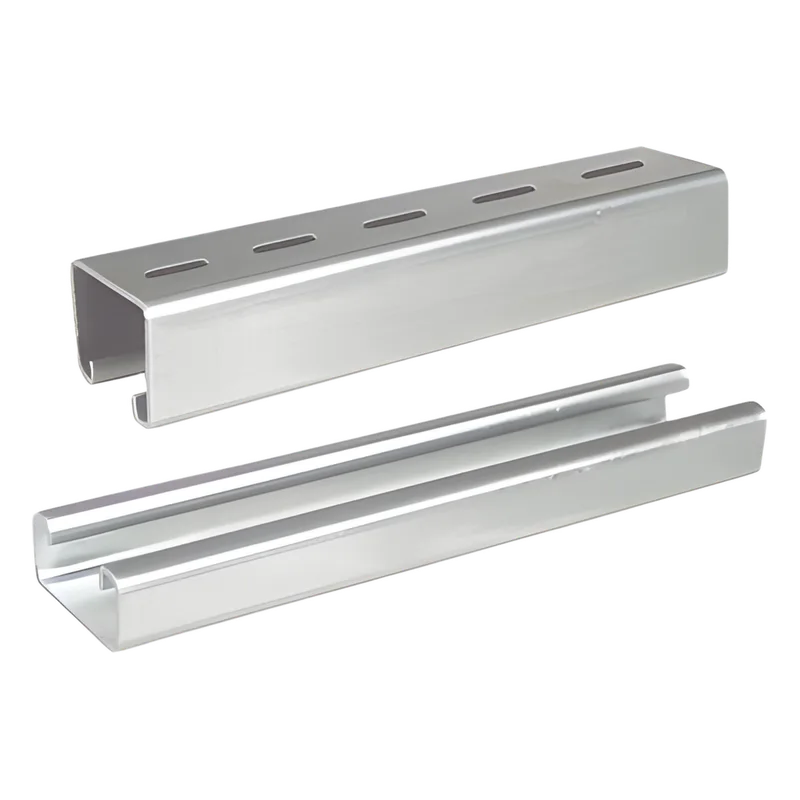 Unicanal liso 4x2 cm, 3000 mm de Longitud, con acabado ElectroZinc CHAROFIL UNL-4X2-U30-EZ