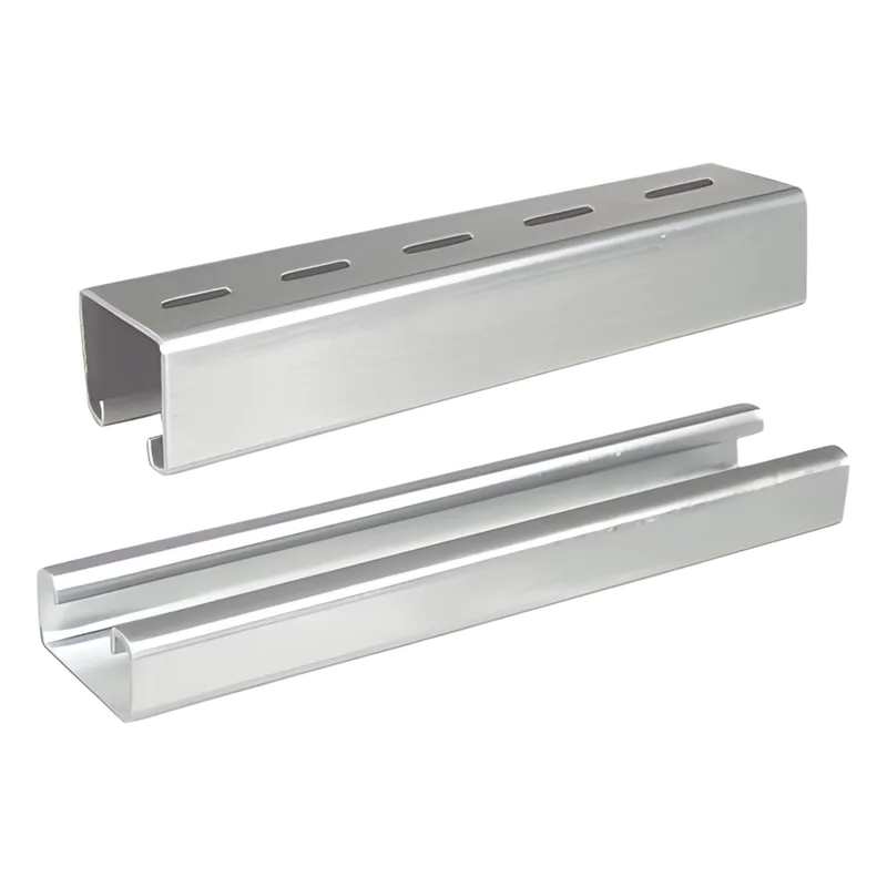 Unicanal liso 4x4, 3000 mm, acabado ElectroZinc CHAROFIL UNL-4X4-U10-EZ