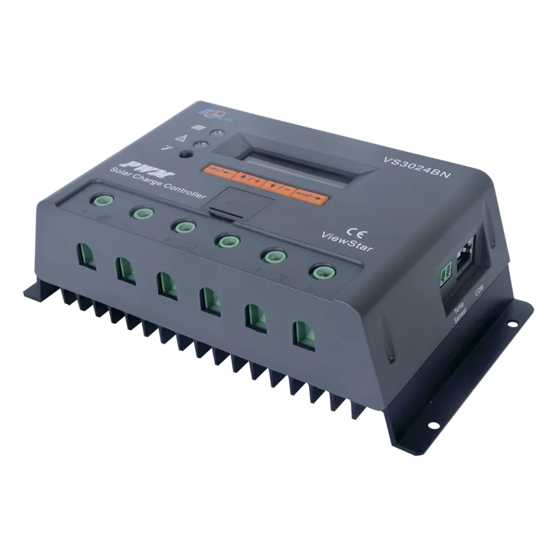 Controlador Solar de Carga y Descarga PWM 12/24V 30A con Display, Parámetros Configurables EPEVER VS-3024-BN