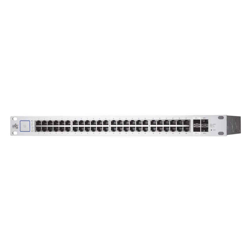 UniFi Switch PoE+/ Pasivo 24V, Administrable de 48 puertos 10/100/1000 Mbps, 2 puertos SFP Gigabit , 2 puertos SFP+ 10 G, 500W UBIQUITI US-48-500W