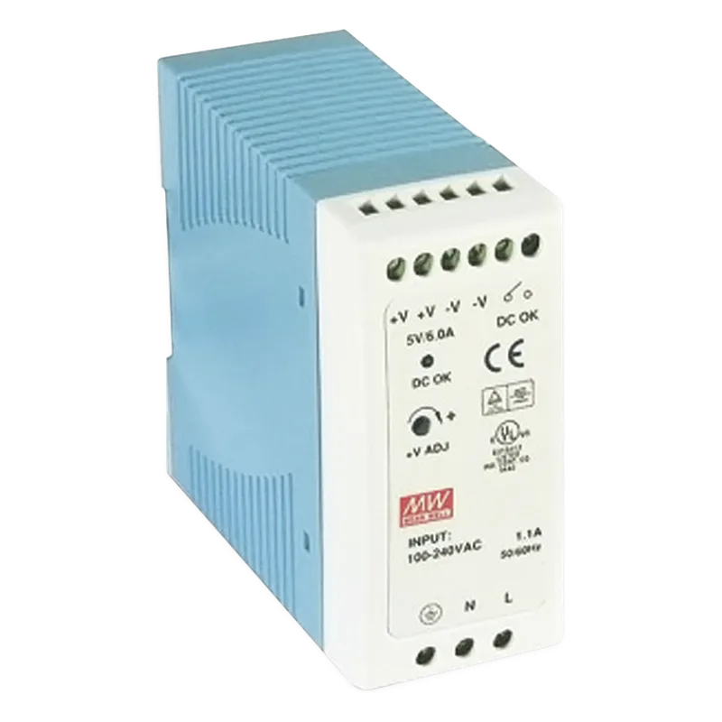 Fuente de poder Industrial Riel Din 12Vcc, 40W MEANWELL MDR-40-12