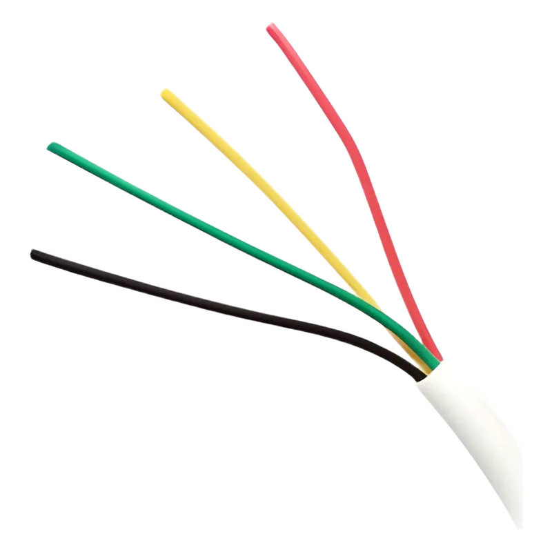 Bobina de Cable de 305 Metros (1000 Pies), 4 x 18 AWG, Aislamiento Individual de Policloruro de Vinilo (PVC), con Propiedades Antiflama, para Aplicaciones en Sistemas de Seguridad. VIAKON 92-73