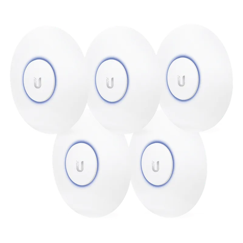 Paquete de 5 Access Point UniFi, doble banda 802.11ac, MIMO 2X2, soporta 100 clientes, hasta 867 Mbps, para interior, PoE 802.3af. UBIQUITI UAP-AC-LITE-5