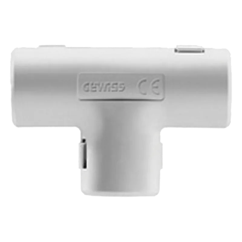 Unión en "T" para tubería rígida, recomendado para cable eléctrico, PVC Auto-extinguible, de 32 mm GEWISS DX-40-232