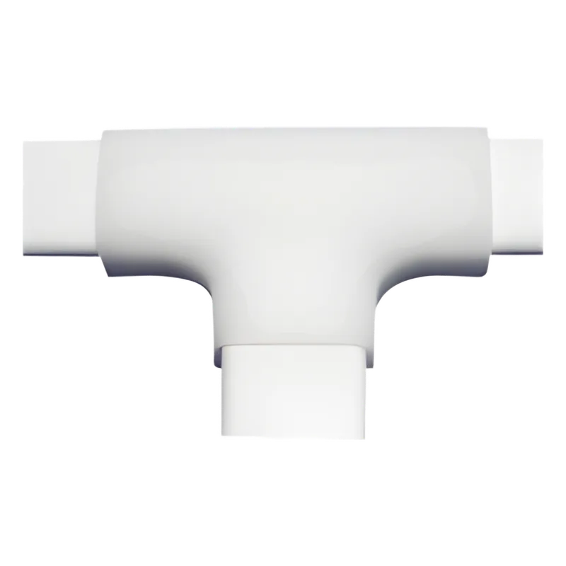 Sección en "T " de PVC auto extinguible, para canaleta TMK0812 (3 Piezas) (5040-02001) THORSMAN TMK-0812-T
