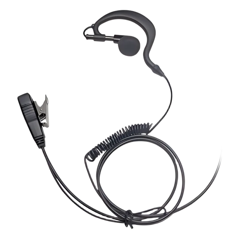Micrófono - audífono de gancho ajustable al oído cable con resorte con conector multipin para HYTERA y TELOX TXPRO TX-110N-H02