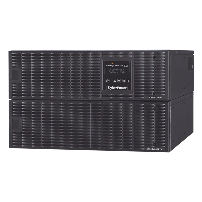 UPS de 10000 VA/9000 W, Online Doble Conversión, 200 - 240 Vac de Entrada, 200 - 240 Vac de Salida, Terminal Hardwired, Onda Senoidal Pura, Torre o Rack de 6 UR, Con 3 Tomas NEMA L6-30R CYBERPOWER OL10000RT3U