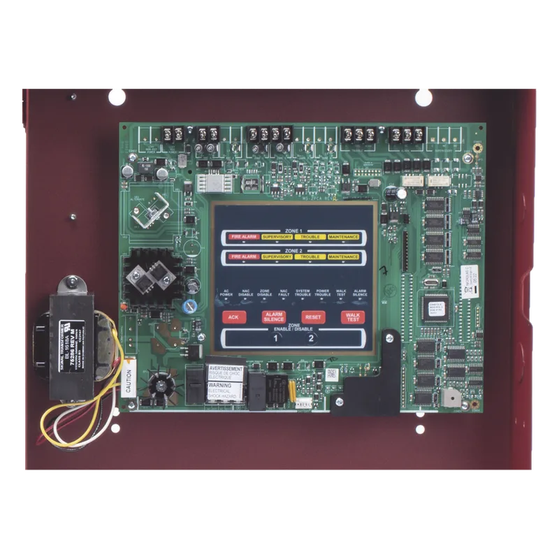 Panel de detección y alarma contra incendio convencional de 4 zonas, compatible con detectores i3 de System Sensor FIRE-LITE MS-4