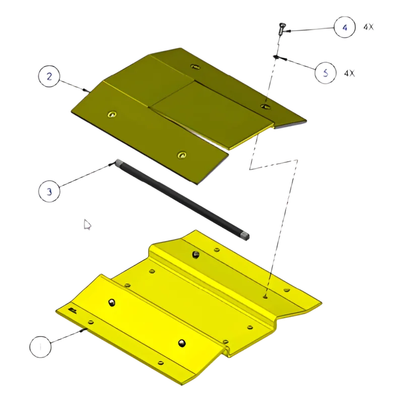 Sección libre de picos para barreras DKS 1603-180 y 1603-380 / Agregue un paso seguro para motocicletas o bicicletas DKS DOORKING 1603-170