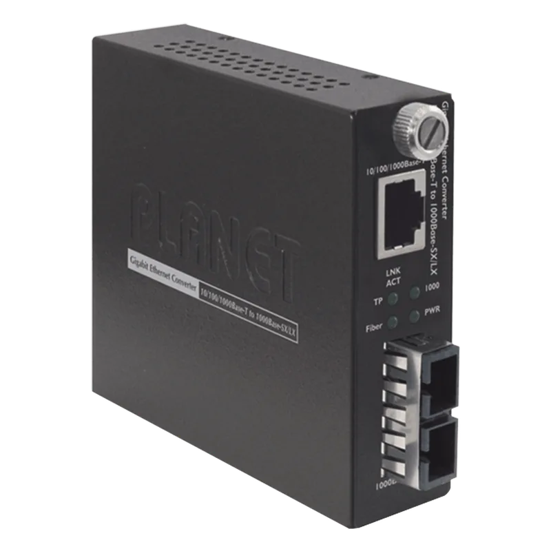 Convertidor de Medios 10/100/1000BASE-T a 1000Base-SX (SC) 220m/550m PLANET GST-802