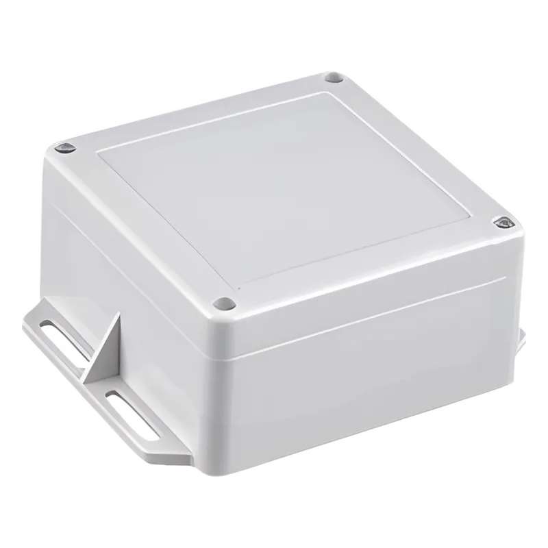 Gabinete Plástico Gris para Exterior (IP65) de 120 x 120 x 60 mm Cierre por Tornillos. TXPRO TXG-01-52