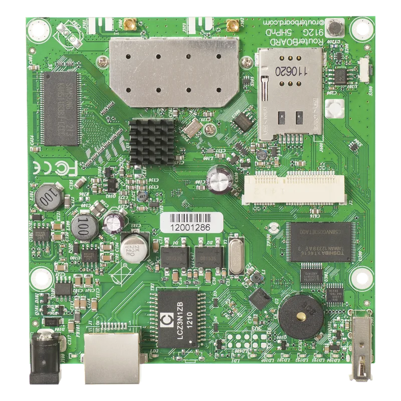 Board inalámbrico 5 GHz, 1 ranura miniPCI-e de expansion MIKROTIK RB912UAG-5HPND