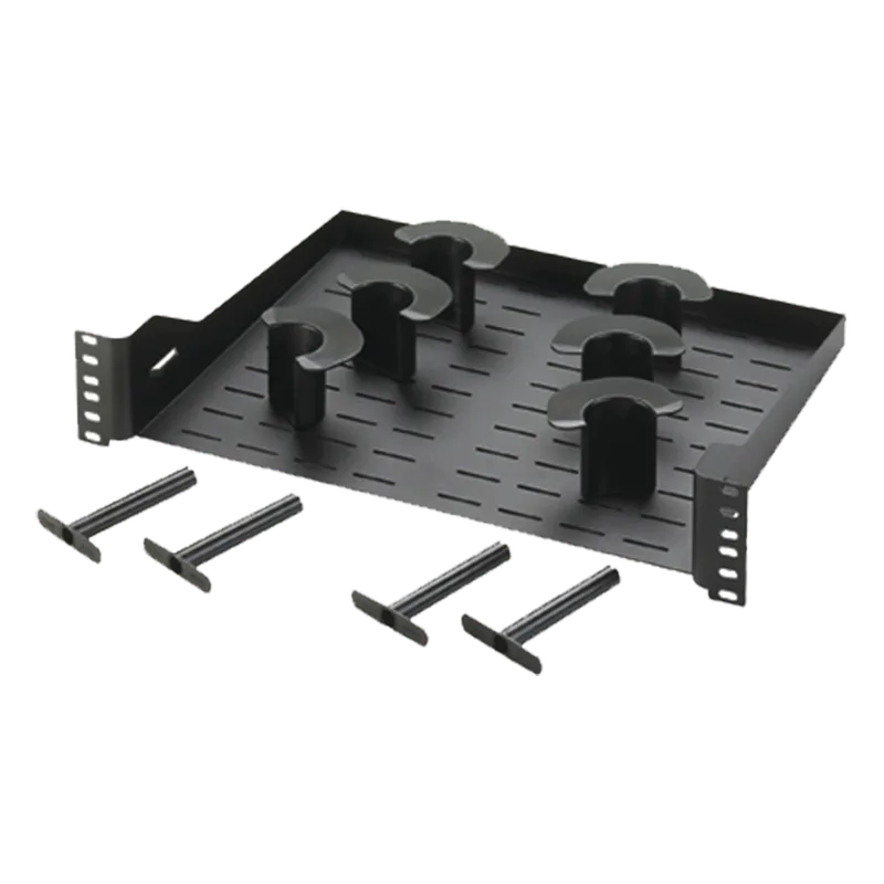 Charola Ventilada Para Administración de Cable en Racks o Gabinetes, con 6 Postes para Control de Holgura, de 19in, 2 UR, Color Negro PANDUIT PZCHSM2