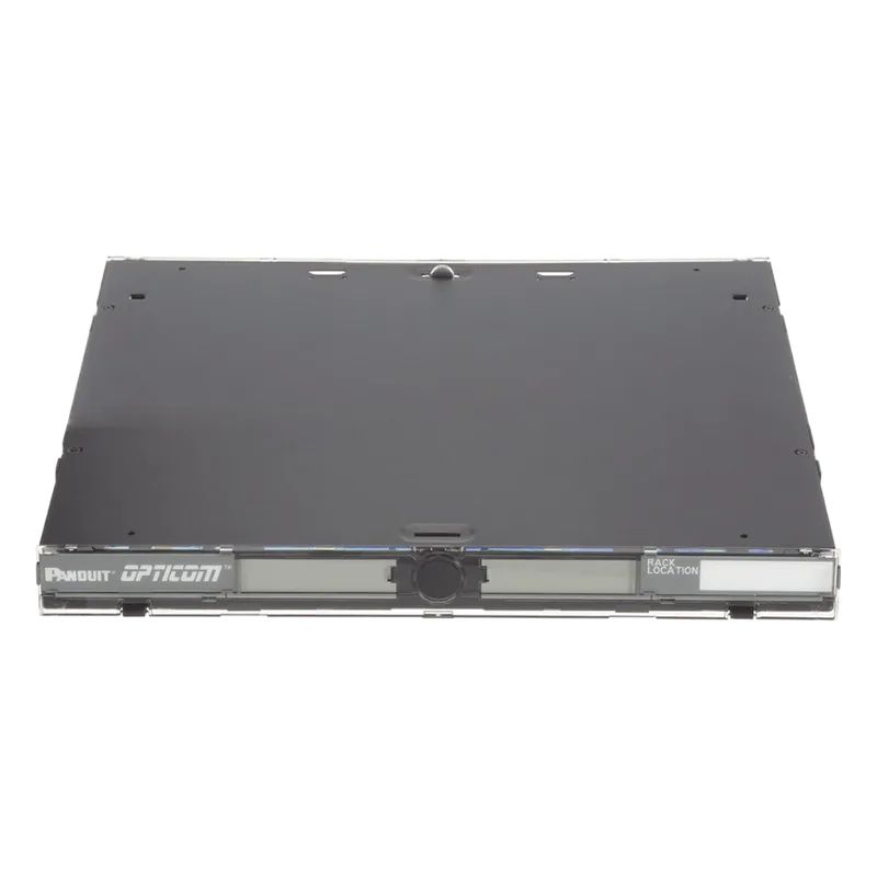 Panel de Distribución de Fibra Óptica, Acepta 3 Placas FAP o FMP, Bandeja Deslizable, Hasta 72 Fibras, Color Negro, 1UR PANDUIT FRME1U