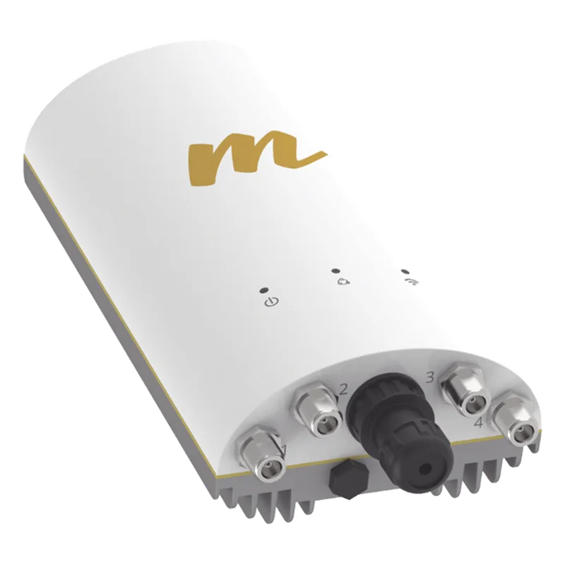 Punto de Acceso de 1.5 Gbps / MU-MIMO 4x4 / 4.9-6.4 GHz / 4 Conectores N-hembra / Hasta 100 clientes concurrentes / Incluye POE y cable de alimentación / Soporta monitoreo en la nube MIMOSA NETWORKS A5C