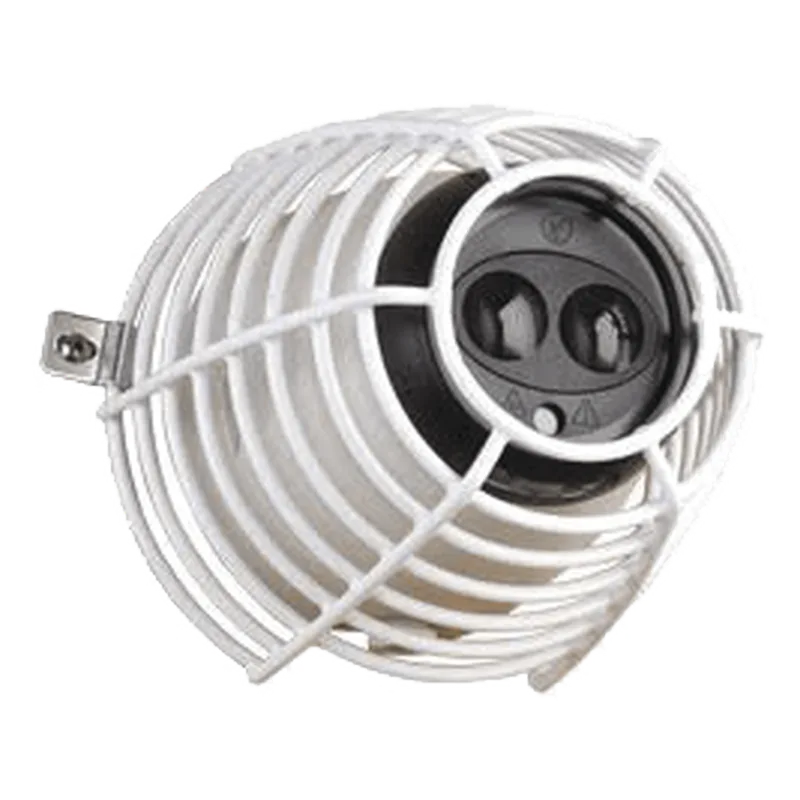 Jaula de acero FIRERAY Damage Stopper® para protección de detectores de haz óptico. Dimensiones 6.61 in (168 mm) altura x 6.61 in (168 mm) ancho x 5.78 in (147 mm) profundidad STI STI-9840