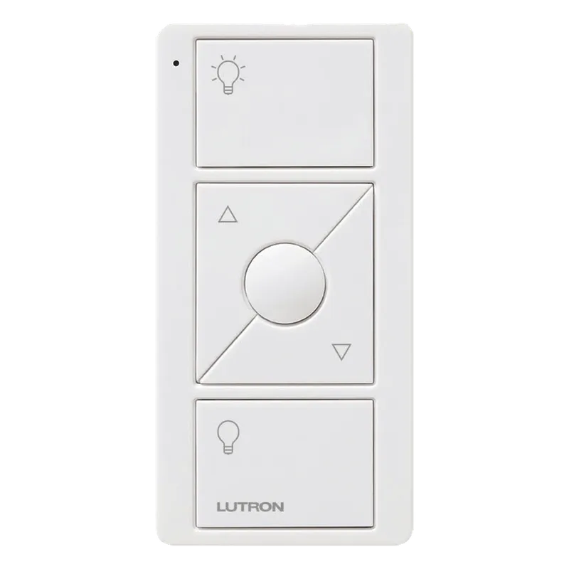 Control remoto inalámbrico Pico de 3 botones con subir/bajar y botón de favorito para iluminación y persianas, compatible con Caseta Wireless, RadioRA 2, HomeWorks QS y Vive LUTRON ELECTRONICS PJ23BRLWHL01R