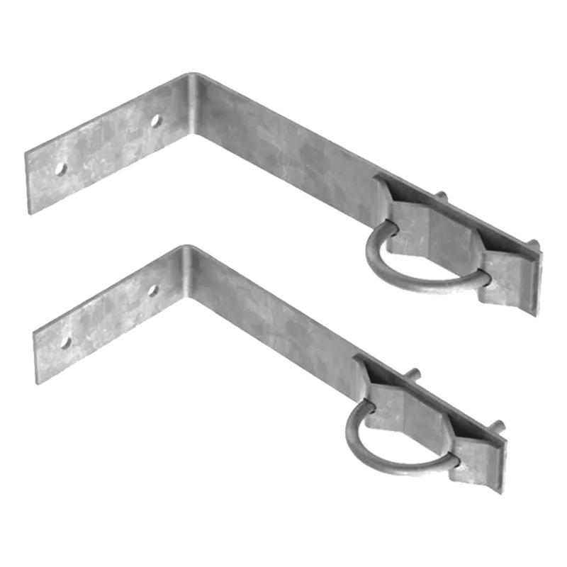Juego de 2 Herrajes de Pared para Sujeción de Mástil (1-1/4" a 2") TOWERS SMR-PH
