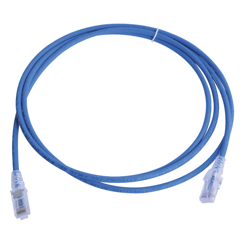 Patch Cord MC6 Modular Cat6 UTP, CM/LS0H, 2.13 Metros (7 Pies), Color Azul, Versión Bulk (Sin Empaque Individual) SIEMON MC6-07-06B
