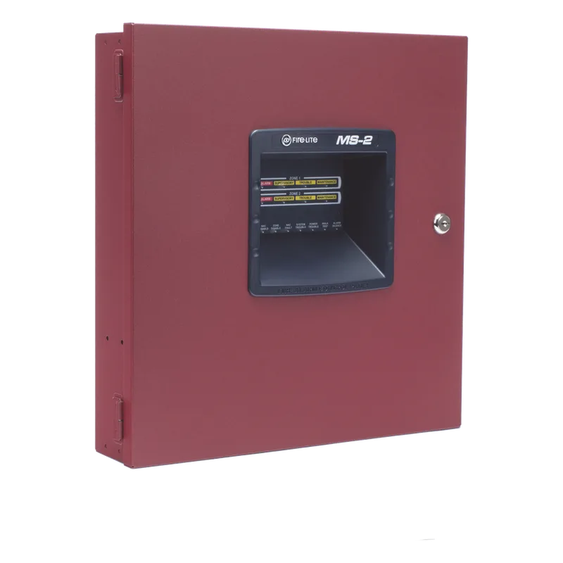 Panel de control de alarma contra incendio convencional de 2 zonas, compatible con detectores serie i3 FIRE-LITE MS-2