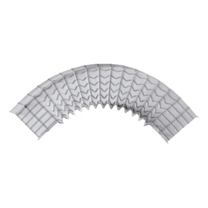Curva Pre-Fabricada Horizontal de 90° con medidas de 54 mm de Peralte y 300 mm Ancho (54/300 mm) CHAROFIL CH-C90-54/300EZ