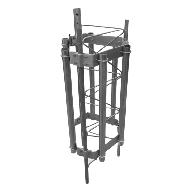 Herraje para 6 antenas sectoriales compatible con tramo STZ45G. TOWERS SM-HEX-45G