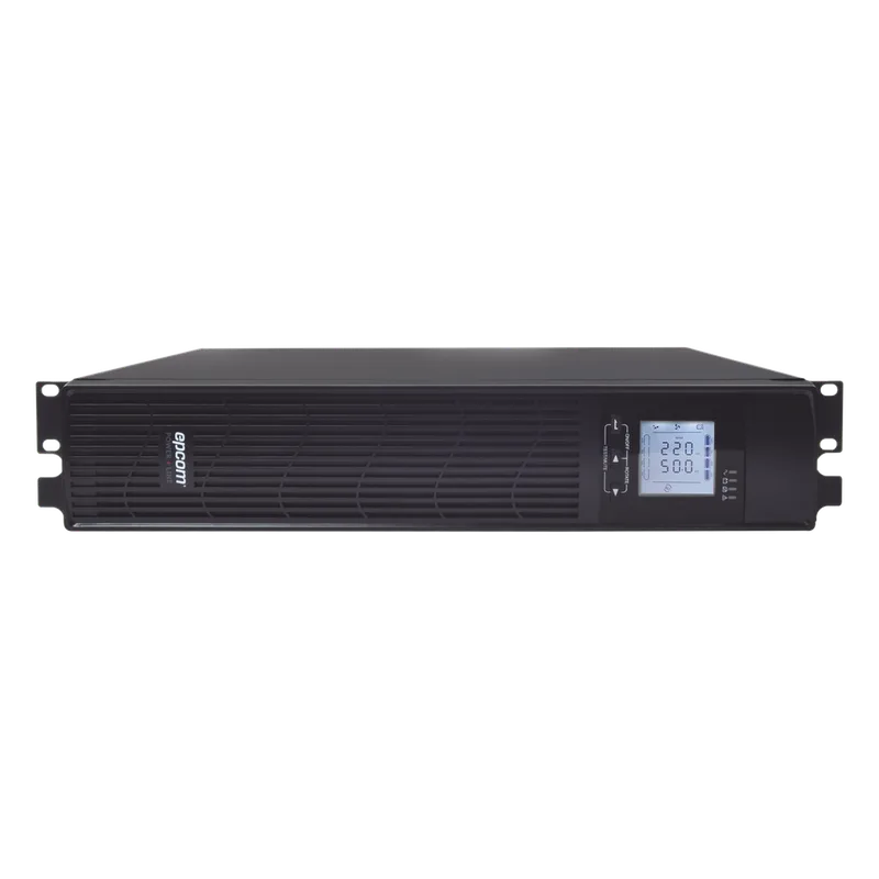 UPS de 1000VA/900W / Topología On-Line Doble Conversión / Entrada y Salida de 120 Vca / Clavija de Entrada NEMA 5-15P / Pantalla LCD Configurable /Formato Rack/Torre EPCOM POWERLINE EPU1000RTOL2U