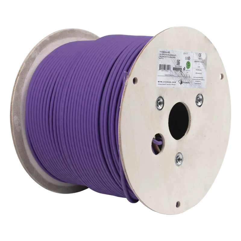 Bobina de Cable U/UTP de 4 Pares, Z-MAX, Cat6A, Soporte de Aplicaciones 10GBase-T, LS0H, Color Violeta, 305 Metros (1000 Pies) SIEMON 9C6L4-A5