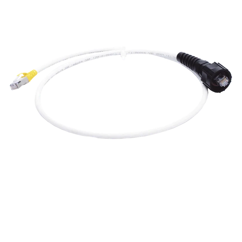 Patch Cord Reforzado Industrial (Ruggedized), Cat6A Blindado S/FTP, CM/LS0H, 0.91 Metros (3 Pies) SIEMON XC6A-S03-B05