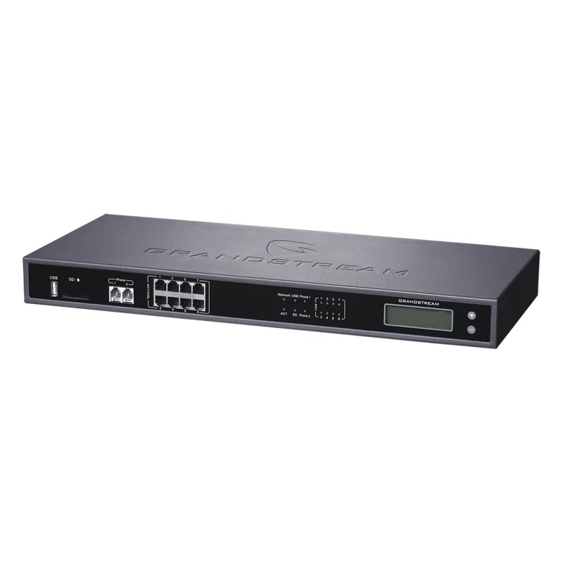 IP-PBX GS C/8 FXO, 100 Llamadas simultaneas y hasta 800 extensiones (registros SIP) GRANDSTREAM UCM6208