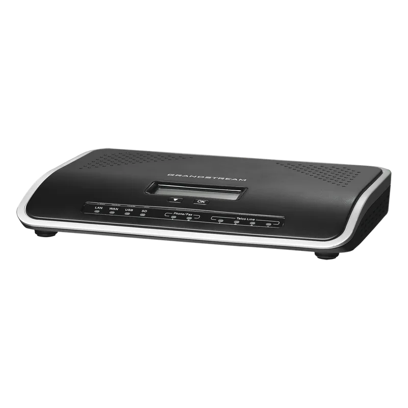 Conmutador IP-PBX de 2 puertos FXO + 2 FXS, 30 llamadas concurrentes, 500 usuarios y doble puerto Gigabit GRANDSTREAM UCM-6202