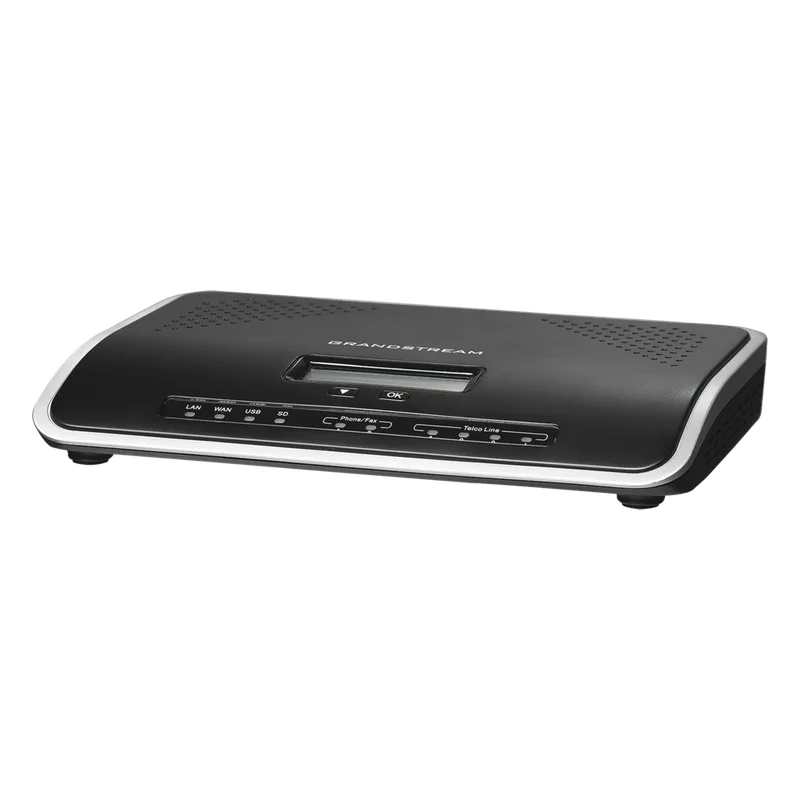 Conmutador IP-PBX de 4 puertos FXO + 2 FXS, 45 llamadas concurrentes, 500 usuarios y doble puerto Gigabit GRANDSTREAM UCM-6204